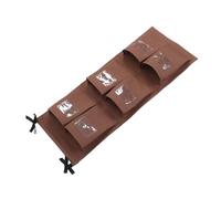 SEWACC Replacement Vertical Cleaning Bag for Housekeeping Cart Janitorial Oxford Cloth Organizer with Six Transparent Label Pockets Easy Attach Cleaning Supply Storage for Hotel Work