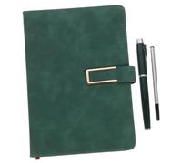 SEWACC Retro Business Notebook Set with PU Cover and Pen Portable Multi-function Conference Notepad for Office Students Travelers Lightweight and Writing Journal