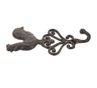 SEWACC Retro Cast Iron Wall Mounted Rooster Coat Hook Heavy Duty Metal Hanging Hook for Bathroom Towel Storage and Clothes Hanger