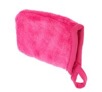 SEWACC Reusable Pink Microfiber Makeup Remover Cloths Exfoliating Face Scrubbing Gloves, Deep Cleansing Facial Mitt for Sensitive Skin, Soft Face Cleaning Mittens for Daily Skincare and