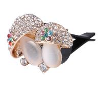 SEWACC Rhinestone Mushroom Car Air Freshener Vent Clip Ease Driving Fatigue with Cotton Pad, Decorative Aromatherapy Diffuser Elegant Bling Design for Car Vent Suitable for Home