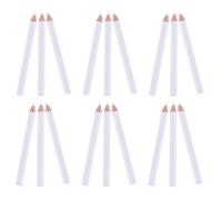 SEWACC Rhinestone Picker Pen Accurate Gem Placement Tool 35pcs White with Wax and Wood Material Fabric Marking Pencil for Nail Art for Professional Studios and Home DIY Projects