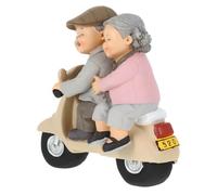 SEWACC Romantic Figurines Featuring Loving Elderly Couple Ornament Made of Resin with Assorted Color for Home Decoration and Anniversary as A Delicate Tabletop Adornment