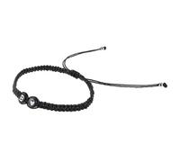 SEWACC Rope Wrist Couples Bracelet for Black Braided Adjustable with Acrylic Beads, Practical and Stylish Chain Valentine's Day Friendship Suitable for Engagement Gifts