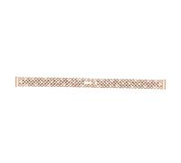 SEWACC Rose Gold Shiny Decorative Watch Strap for Elegant Replaceable Metal Wristband with Embedded Crystals Comfortable Smooth Touch Rust Design for Women