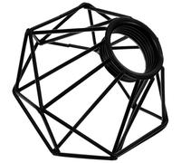 SEWACC Rustic Diamond Shape Iron Lampshade for Wall and Floor Lamps, Decorative Diffuse Lighting with Retro Style, Simple Black Lamp Cover Suitable for Bedroom and Room Use