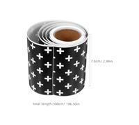 SEWACC Self-adhesive Bulletin Board Border Strip Cross Pattern Scalloped Edge Classroom Arts Supplies for Teachers School Wall Decorations Independence Day Craft Trim