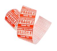 SEWACC Self Adhesive Fragile Warning Labels for Shipping Boxes Strong Packing Stickers for Paper Bottle Surfaces Easy to Use and