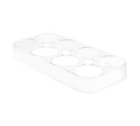 SEWACC Set of 2 Egg Trays for the Refrigerator, 8-Piece Plastic Storage Containers for Kitchen Worktop