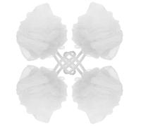 SEWACC Shower Ball Bath Sponge Loofah 4pcs Large Size Ultra Soft Mesh for Skin Cleansing Back Scrubbing Suitable for Bathroom Women Men