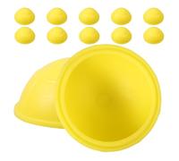 SEWACC Silicone Cupping Set 12Pcs Thickened Yellow Silicone Cupping Cans for Massage Therapy, Pressure Release and Skin Tightening, Home Spa Use