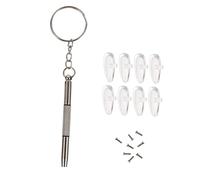 SEWACC Silicone Eyeglass Nose Pads Soft Nose Cushions for Glasses Non Slip Comfortable Fit Eyeglass Frame Accessories with Micro Screwdriver Tool Kit
