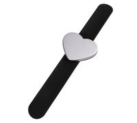 SEWACC Silicone Heart Shape Slap Bracelet for Men Women Adjustable Wrist Strap Powerful Magnets for Hand Decoration and Daily Wear