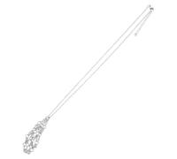 SEWACC Silver Metal Crystal Holder Cage Pendant for DIY Jewelry Making Lightweight Empty Stone Holder Necklace Cage Cord for Womens Dainty Necklaces and Home Decoration Gifts