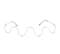 SEWACC Silver Metal Eyeglasses Frame for Diamond Inlaid Design, Half-rim Spectacle Frame Featuring Fine Workmanship and Fashionable Style and Decorative for Men and Women, for