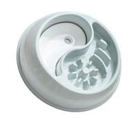 SEWACC Slow Feeder Dog Bowl for Small to Medium Dogs, Anti-Choke Non-Slip Plastic Pet Feeding Bowl Blue Base, Suitable for Slowing Down Eating and Reducing Overeating