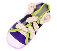 SEWACC Small Dog Chewing Purple Shoe Shape Puppy Teething Chew for Training and Play Pet to Prevent Furniture Damage and Promote Positive Behavior