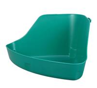 SEWACC Small Pet Wall-mounted Litter Box with Detachable Tray, 31.5x20x15cm Small Animal Toilet for Hamsters, Rabbits, Chinchillas Indoor Cage Accessory with Sand Bath Function