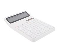 SEWACC Solar Dual Power Basic Calculator Portable Desktop Calculator for Students Office Home Use Lightweight Design for School and Professional Accounting Tasks