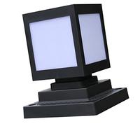 SEWACC Solar Powered Garden Post Light Large White LED Pillar Lamp Outdoor Landscape Lighting for Fence Deck with Energy Saving Brightness and Durable Material