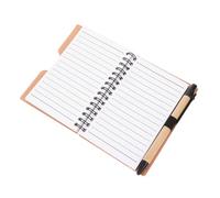 SEWACC Spiral Lined Notebook Personal Notepad with Pen Portable Kraft Paper Journal for Students and Travelers Minimalist Writing Diary for Notes Plans and Memos