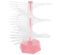 SEWACC Spiral Nail Practice Holder with 60 Acrylic Nail Tips Simple and Practical