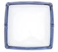 SEWACC Square Glass Ashtray Ample Capacity Smooth Edges Easy Maintenance Suitable for Office and Outdoor Events