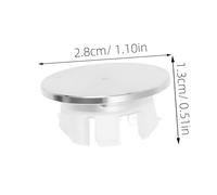 SEWACC Stainless Steel Basin Overflow Ring Decorative Cover for Ceramic Washbasin Overflow Outlet Splash Guard Water Control Trim Ring Easy Install Sink Hole Cap for Bathroom and Kitchen
