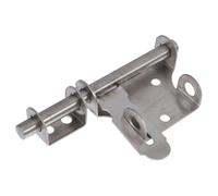 SEWACC Stainless Steel Door Bolt Safety Lock, Window Barrel Bolt, Silver, One-piece Moulding, Simple Installation, Horizontal or Vertical Installation, for Windows and Iron Doors