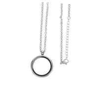 SEWACC Stainless Steel Floating Locket Pendant with Clear Glass Display Openable Screw Design DIY Charm Holder for Memorial Photos Wedding Bouquet Keepsakes Versatile Necklace Bracelet