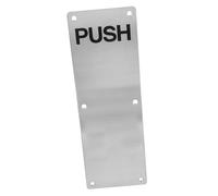 SEWACC Stainless Steel Push Plate Door Handle Fire Door Push Plate for Home Commercial Use