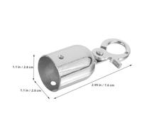 SEWACC Stainless Steel Rope End Stopper with Hook Metal Cord End Caps Connector for Safety Security Easy Installation Guardrail Rope Accessory for Hospitality Events and Decking