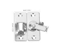 SEWACC Stainless Steel Slide Latch Lock for Door Security Heavy-Duty Bolt Lock for Gate Bathroom Bedroom and Window Suitable for Home and Public Bathroom Use