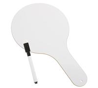 SEWACC Students Whiteboard with Handle Design Paddle Portable Dry Erase Writing Board for Classroom Assessment School Accessory with Spacious Writable Surface and Easy to Hold Grip with