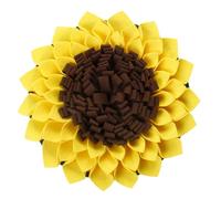 SEWACC Sunflower Dog Snuffle Mat Puppy Slow Feed Training Pad for Foraging Skills Enhances Sniffing Ability Lightweight Pet Dining Mat
