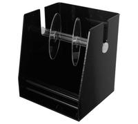 SEWACC Tag Distributor Slots Acrylic Label Holder Manual Sticker Dispenser for Kitchen Food Organization Portable Refillable Tape Dispenser