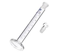 SEWACC Thick Glass Measuring Cylinder with Stopper Stable Base Graduated Laboratory Cylinder for Accurate Liquid Measurement in Science Labs and Home Use