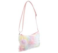 SEWACC Tie-dye Shoulder Bag for Women Cross-body One Shoulder Bag Pu Plush Material Practical with Enough Room for Daily Use and Street Fashion