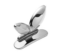 SEWACC Toilet Seat Lifter Handle Silver Easy Install No Drill Bathroom Toilet Lid Lifter Tool Hygiene Cover Opener for Home Office Public Restrooms Multi Use Hook for Keys and Accessories