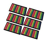 SEWACC Transparent Colored Reading Strips for Books Professional Index Page Markers with Writable Neon Highlight Strips Practical Book Accessories for Annotation and Note Taking