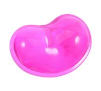 SEWACC Transparent Silicone Mouse Wrist Rest Pad with Antislip Base Creative Heart Shape Design for Comfortable Ergonomic Hand Support Desktop Laptop Office Gaming