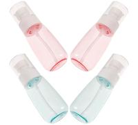 SEWACC Travel Bottles for Makeup Remover and Lotion 60ml U Shaped 4pcs Lightweight Portable Refillable Containers Random Color for Daily Life and Travel