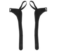 SEWACC Trekking Pole Wristband, Ski Pole Wrist Strap Polyester, Black, Double Protection, Reduces Arm Fatigue, for Hiking Sticks and Regular Canes, Outdoor Activities and Outdoor