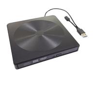 SEWACC Typec Multifunctional External Dvd Drive USB Portable Optical Disc Burner for Laptop Desktop Ultra-thin Black CD Writer with Strong Error Correction and Play Convenience