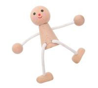 SEWACC Unpainted Wooden Peg Dolls DIY Craft Figures for Mini Decorative Wooden People for Art Projects Party Decorations Interactive Painting and Creative Play