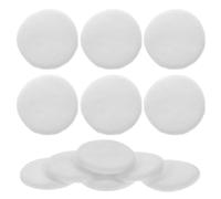 SEWACC Velour Cotton Powder Puff 12pcs Small round Face Makeup Sponge Soft Cosmetic Puff Tool for Women and Girls Loose and Pressed Powder Application