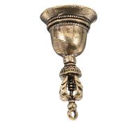 SEWACC Vintage Copper Bell Pendant Keychain Retro Handmade DIY Craft Accessory for Bags and Keys Antique Style Jingle Ornament Gift for Friends and Family