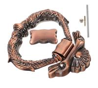 SEWACC Vintage Zinc Alloy Door Knocker for Front Gate and Security Door Ergonomic Grip with Smooth Polished Surface Durable Resistant Classic European Style Decorative Hardware