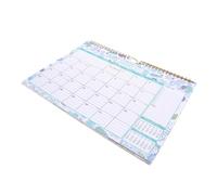 SEWACC Wall Calendar English Version Month Spiral Bound Hanging Planner with Large Note Blocks for Family Organization and Monthly Scheduling From January to June