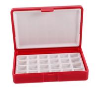 SEWACC Watercolor Paint Packaging Box Paint Tray Travel Kit Watercolor Palette with Lid Red Plastic